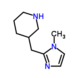 3-[(1-Methyl-1H-imidazol-2-yl)methyl]piperidine Structure