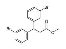 methyl 3,3-bis(3-bromophenyl)propanoate Structure