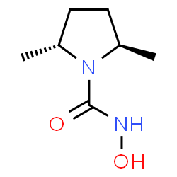 1-Pyrrolidinecarboxamide,N-hydroxy-2,5-dimethyl-,(2R-trans)-(9CI)结构式