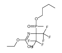 ethyl N-[2-[butoxy(methyl)phosphoryl]-1,1,1,3,3,3-hexafluoropropan-2-yl]carbamate Structure