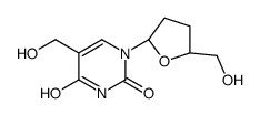 5-(Hydroxymethyl)-1-[(2R,5S)-5-(hydroxymethyl)tetrahydro-2-furany l]-2,4(1H,3H)-pyrimidinedione Structure