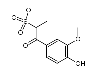 1-(4-hydroxy-3-methoxy-phenyl)-1-oxo-propane-2-sulfonic acid结构式