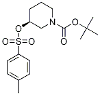 (S)-3-(Toluene-4-sulfonyloxy)-piperidine-1-carboxylic acid tert-butyl ester结构式