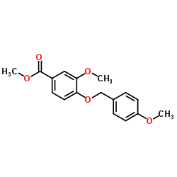 Methyl 3-methoxy-4-((4-methoxybenzyl)oxy)benzoate Structure