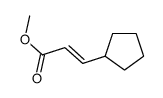 Methyl (2E)-3-Cyclopentylprop-2-Enoate结构式