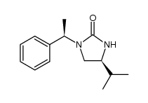 (S)-4-isopropyl-1-[(R)-1-phenylethyl]imidazolidin-2-one结构式