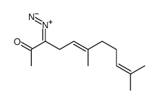 3-diazonio-6,10-dimethylundeca-2,5,9-trien-2-olate结构式