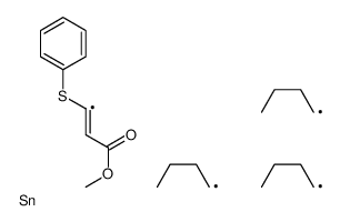 methyl 3-phenylsulfanyl-3-tributylstannylprop-2-enoate结构式