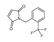 1-[[2-(trifluoromethyl)phenyl]methyl]pyrrole-2,5-dione Structure