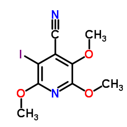 3-Iodo-2,5,6-trimethoxyisonicotinonitrile结构式