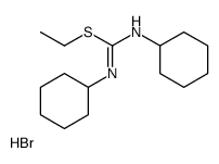 ethyl N,N'-dicyclohexylcarbamimidothioate,hydrobromide结构式