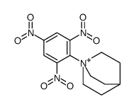 1-(2,4,6-trinitrophenyl)-1-azoniabicyclo[2.2.2]octane结构式