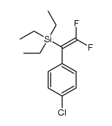 (1-(4-chlorophenyl)-2,2-difluorovinyl)triethylsilane Structure