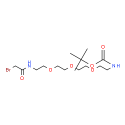 Bromoacetamido-PEG3-NH-Boc Structure