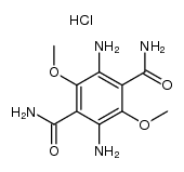 3,6-dicarbamyl-1,4-dimethoxy-2,5-diaminobenzene Structure