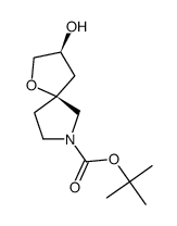 Racemic-(3S,5S)-tert-butyl 3-hydroxy-1-oxa-7-azaspiro[4.4]nonane-7-carboxylate Structure