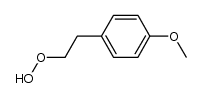 2-(4-Methoxyphenyl)ethyl hydroperoxide Structure