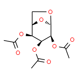 1,6-Anhydro-β-D-talopyranose 2,3,4-triacetate结构式