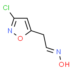 5-Isoxazoleacetaldehyde,3-chloro-,oxime,(E)-(9CI) structure