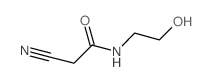 2-Cyano-N-(2-hydroxyethyl)acetamide Structure