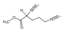 2,5-DIISOCYANOVALERICACIDMETHYLESTER结构式