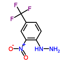 2-硝基-4-(三氟甲基)苯肼结构式