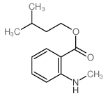Benzoic acid,2-(methylamino)-, 3-methylbutyl ester结构式