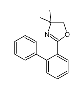 2-(2-Biphenylyl)-4,4-dimethyl-4,5-dihydro-1,3-oxazole结构式