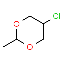 5β-Chloro-2α-methyl-1,3-dioxane结构式