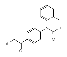 [4-(Bromoacetyl)phenyl]carbamic acid phenylmethyl ester Structure