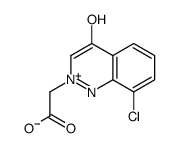 2-(8-chloro-4-oxo-1H-cinnolin-2-ium-2-yl)acetate Structure