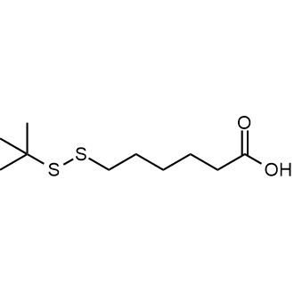 6-(tert-Butyldisulfanyl)hexanoic acid Structure