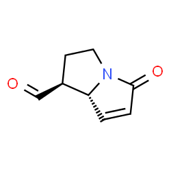 1H-Pyrrolizine-1-carboxaldehyde, 2,3,5,7a-tetrahydro-5-oxo-, (1S-cis)- (9CI)结构式
