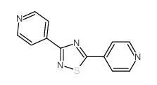 Pyridine,4,4'-(1,2,4-thiadiazole-3,5-diyl)bis- (9CI) structure