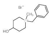Phosphorinanium,4-hydroxy-1-methyl-1-(phenylmethyl)-, bromide (1:1) Structure