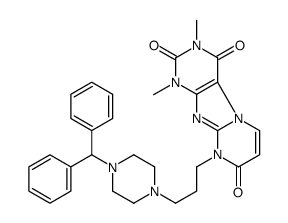 9-[3-(4-benzhydrylpiperazin-1-yl)propyl]-1,3-dimethylpurino[7,8-a]pyrimidine-2,4,8-trione Structure