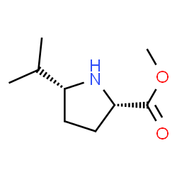 L-Proline, 5-(1-methylethyl)-, methyl ester, cis- (9CI) Structure