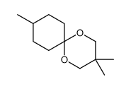 3,3,9-trimethyl-1,5-dioxaspiro[5.5]undecane结构式