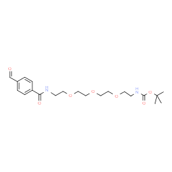 Ald-Ph-amido-C2-PEG3-NH-Boc structure