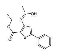ethyl 3-acetamido-5-phenylthiophene-2-carboxylate Structure