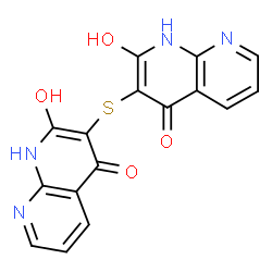 1,8-Naphthyridin-2(1H)-one,3,3-thiobis[4-hydroxy-(9CI) Structure