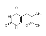 2-amino-3-(2,4-dioxo-1H-pyrimidin-5-yl)propanoic acid结构式