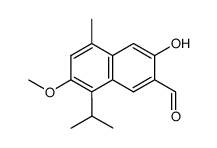 3-Methoxy-7-hydroxy-cadalenal结构式