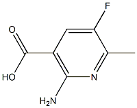 2-amino-5-fluoro-6-methylnicotinic acid Structure