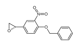 (S)-4-benzyloxy-3-nitrostyrene oxide Structure