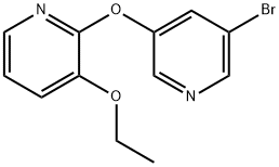 Pyridine, 2-[(5-bromo-3-pyridinyl)oxy]-3-ethoxy- Structure