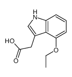 1H-Indole-3-aceticacid,4-ethoxy-(9CI)结构式