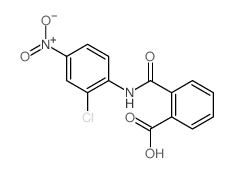 Benzoic acid,2-[[(2-chloro-4-nitrophenyl)amino]carbonyl]- Structure