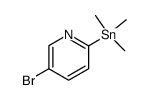5-bromo-2-(trimethylstannyl)pyridine结构式