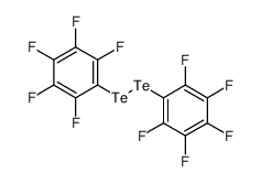 1,2,3,4,5-pentafluoro-6-[(2,3,4,5,6-pentafluorophenyl)ditellanyl]benzene结构式